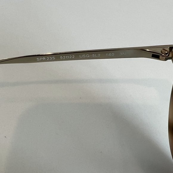 Prada Tortoise Frame Aviator Sunglasses with Rose Mirrored Lenses